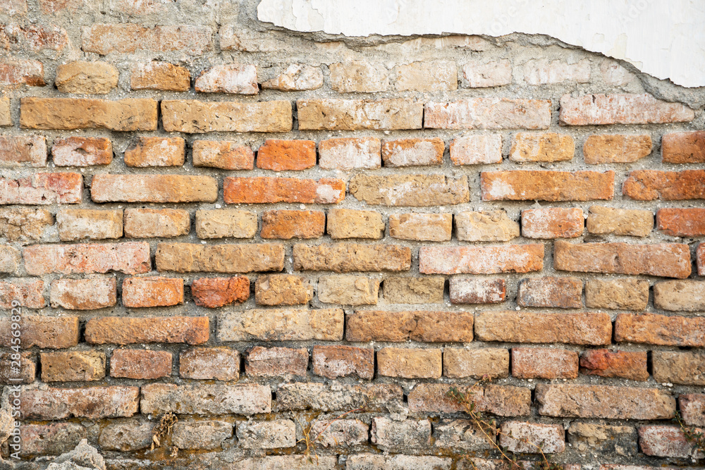 Old red brick wall texture Old red brick wall texture