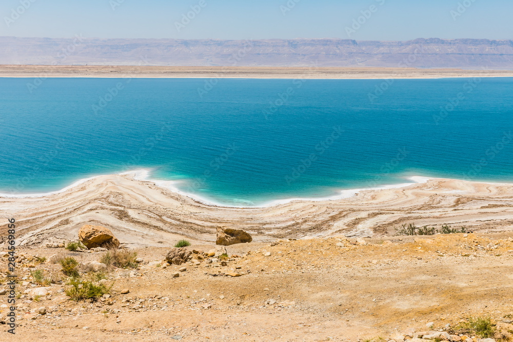 views of the Dead Sea coast in Jordan views of the Dead Sea coast in Jordan
