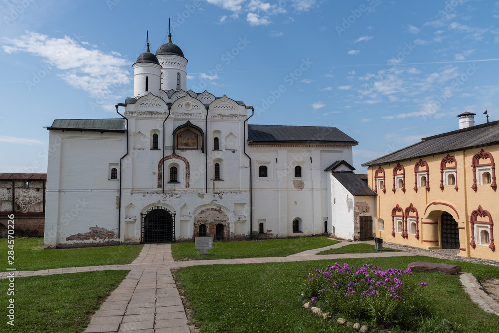Church of the Transfiguration in Kirillo-Belozersky monastery. Monastery of the Russian Orthodox Church,.located within the city of Kirillov, Vologda region.