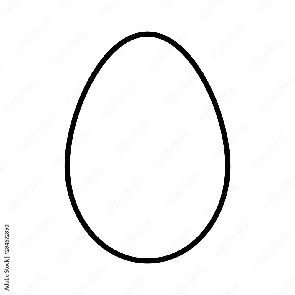 Egg line icon, logo isolated on white background Egg line icon, logo isolated on white background