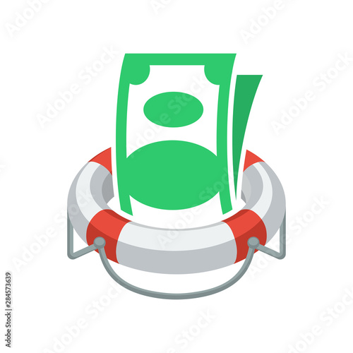 Illustrated icon with the concept of financial aid