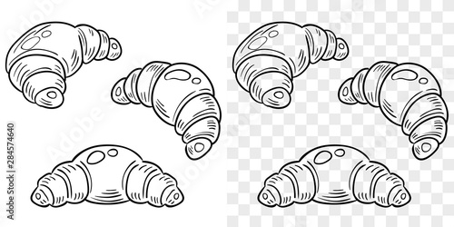 Outline of croissants