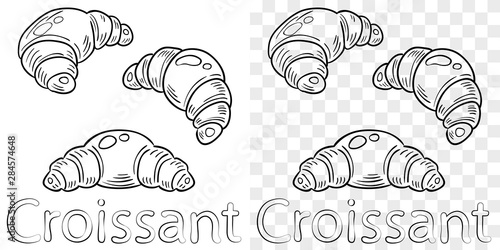 Sketch of croissants