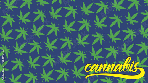 Cannabis sativa background