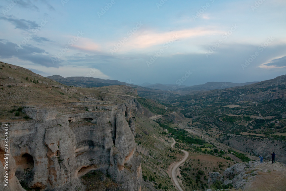 view of a canyon (levent valley) in Malatya Turkey