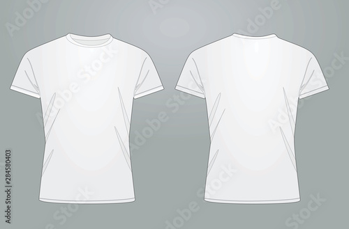 White t shirt. vector illustration