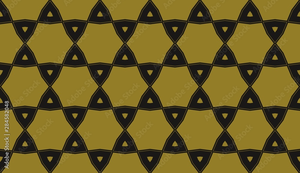 Fototapeta premium Color design geometric pattern. Seamless vector illustration yellow color.