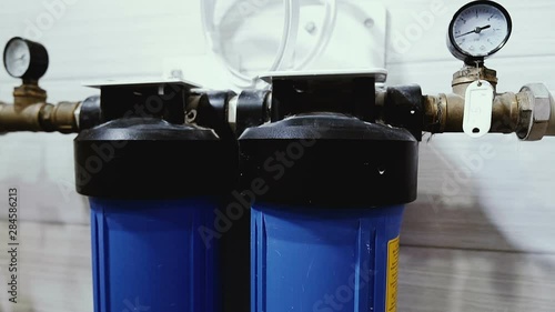 Filter in the water supply.