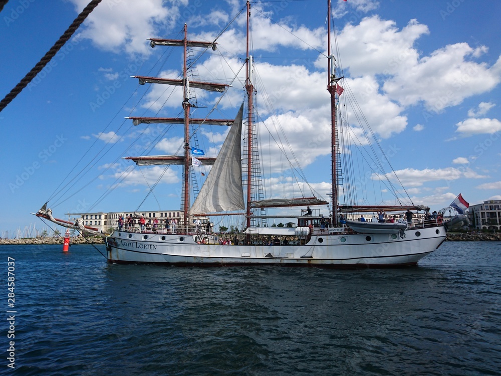 yachts in harbor