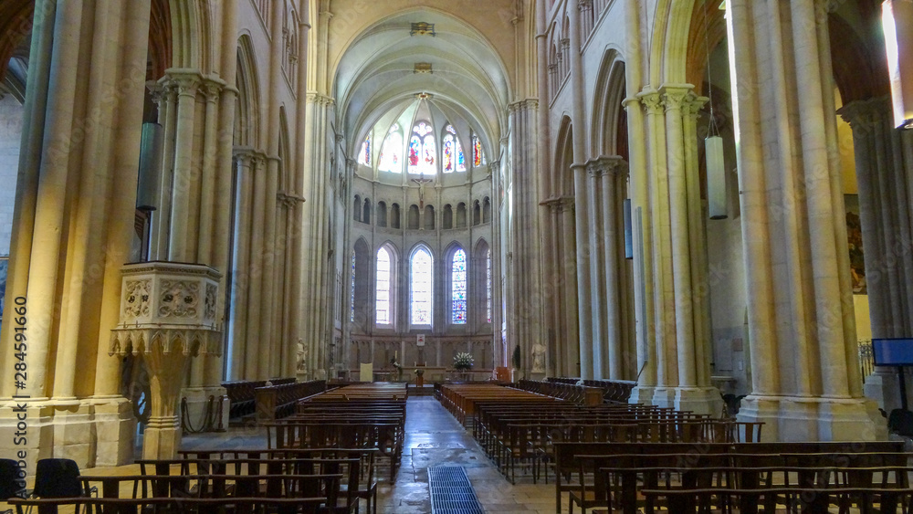 Naklejka premium Lyon, France, Gothic architecture and amazing views