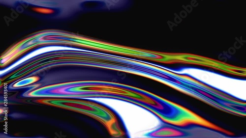 Abstract moving fluid. Visual illusions, moving waves. Psychedelic abstraction for hypnosis. Background for playing video jockey, VJ. Computer graphics for the design of concerts, nightclubs, concerts