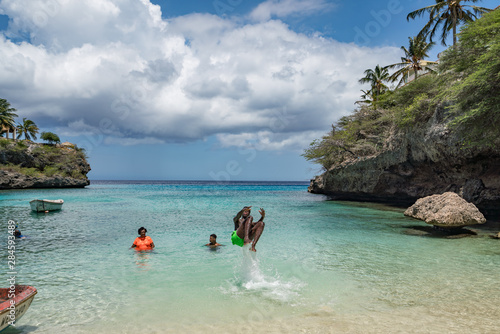 Lagun Beach on the caribbean island of Curacao