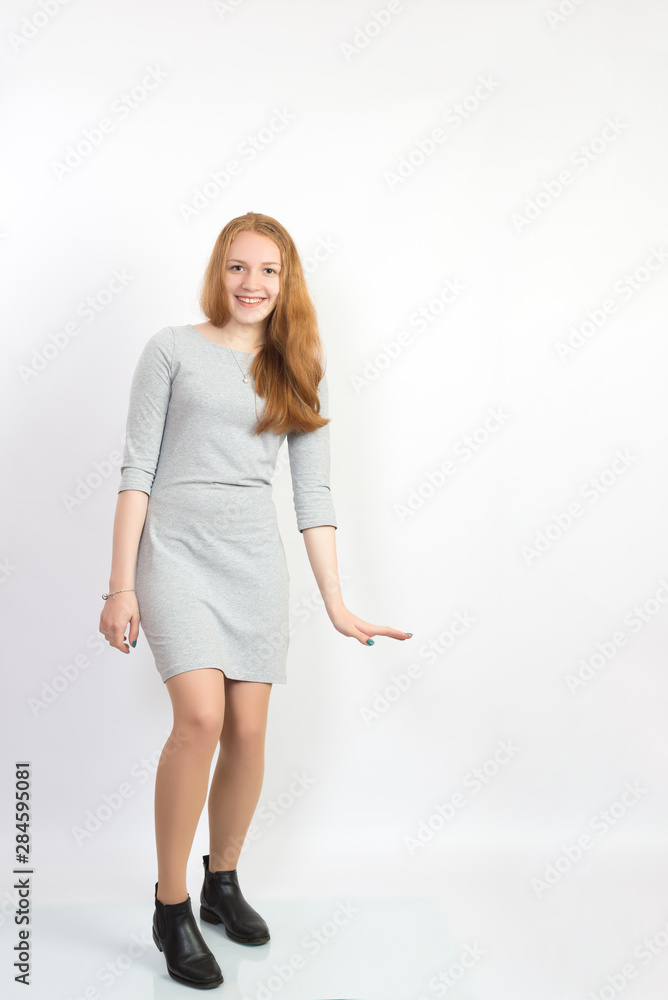 portrait happy young woman isolated portrait happy young woman isolated
