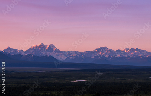 Scenic views near the Denali highway in Alaska