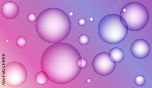 Geometric background with dynamic drop compositions. For cover page, landing page, banner. Pastel Gradient Color Vector illustration.