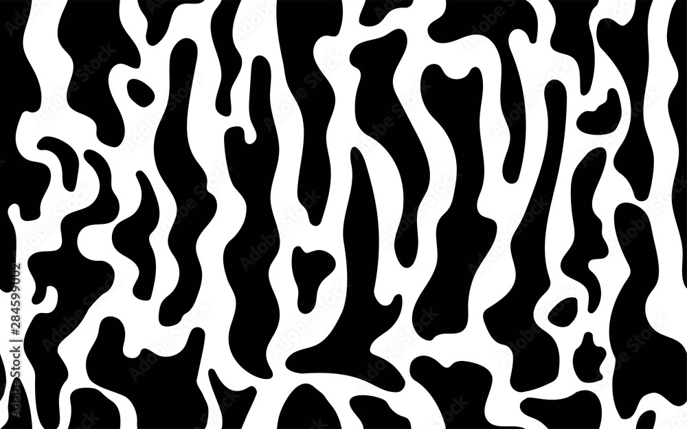 Abstract seamless pattern skins and fur animal. Tiger, zebra, cat, dog, animal fur skin texture pattern. Abstract black and white camouflage. Isolated. Vector illustration Abstract seamless pattern skins and fur animal. Tiger, zebra, cat, dog, animal fur skin texture pattern. Abstract black and white camouflage. Isolated. Vector illustration