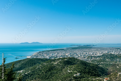 Aerial view of Vlore city
