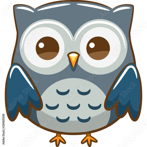 owl vector graphic clipart design