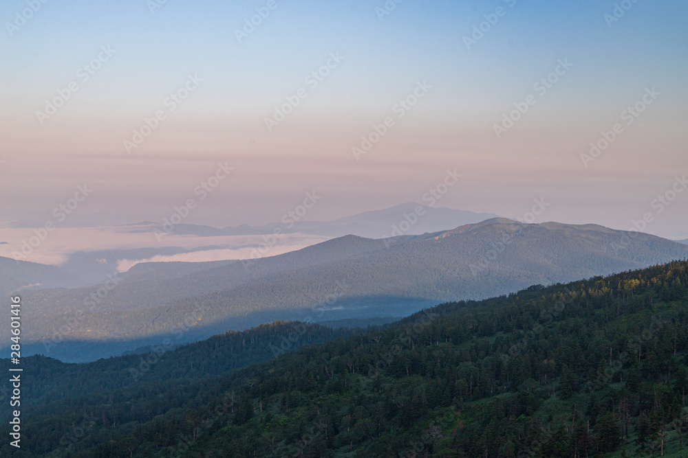 Hachimantai in the early summer morning