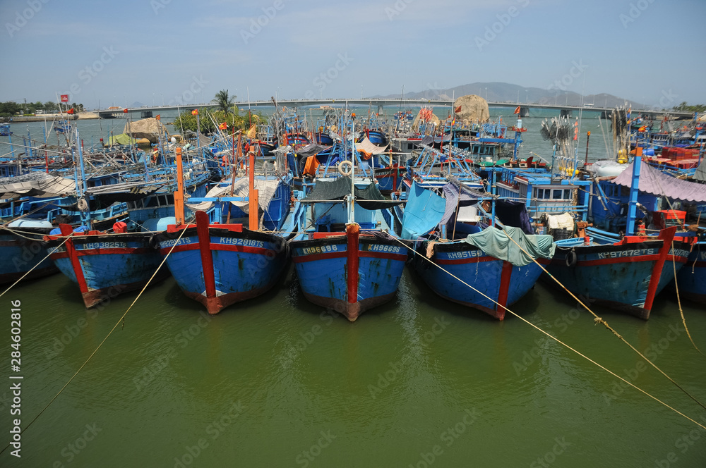 many boatsin the port