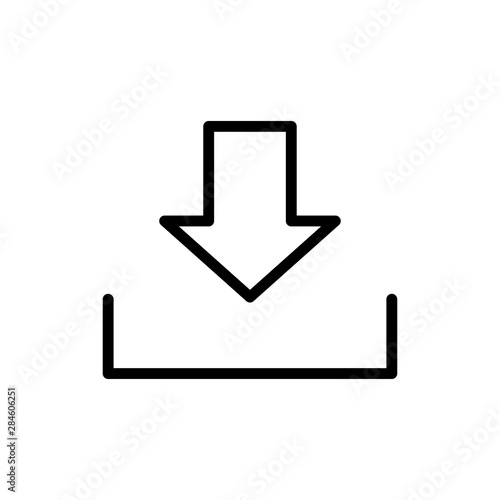 download - downloading icon vector design template