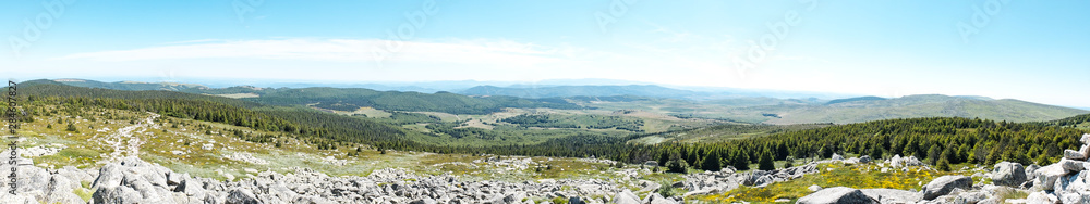 Panorama of Mont Lozère from Pic Cassini, France