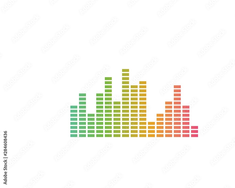 equaizer and sound effect ilustration logo vector icon equaizer and sound effect ilustration logo vector icon