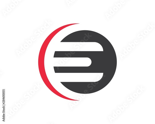 e letter logo icon illustration vector