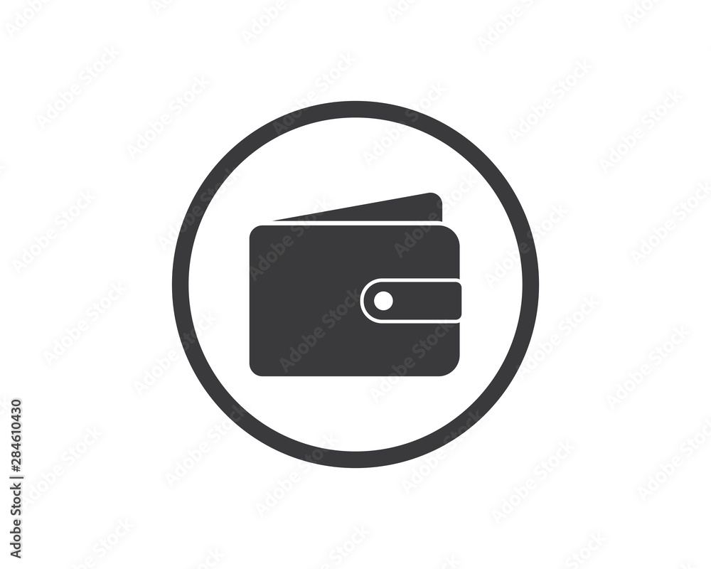wallet logo icon vector illustration design wallet logo icon vector illustration design