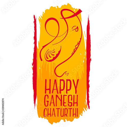 happy ganesh chaturthi creative festival background
