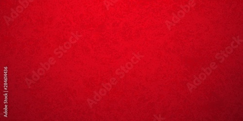 Red background in Christmas or valentines day holiday colors and old vintage texture, red painted plaster wall or metal textured material