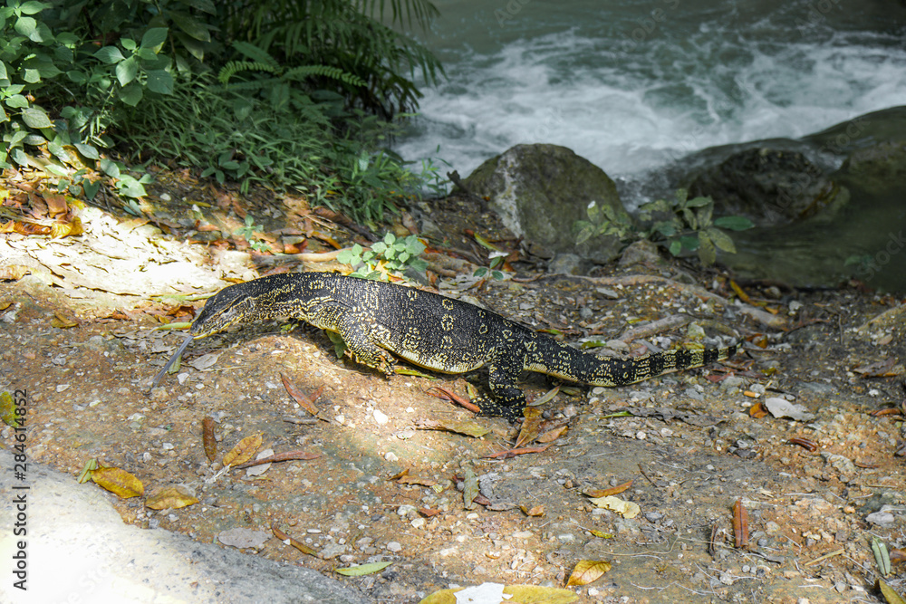 Erawan National Park, Located on West Thailand in the Tenasserim Hills of Kanchanaburi Province Erawan National Park, Located on West Thailand in the Tenasserim Hills of Kanchanaburi Province