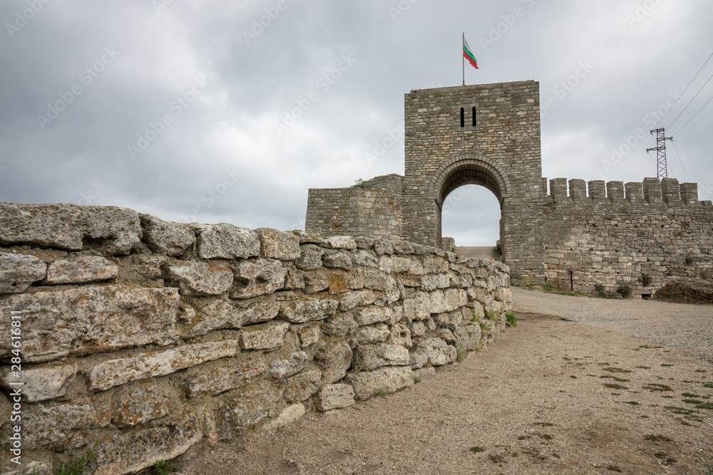 Gate of ancient fortress Kaliakra on a cape Kaliakra. Nord-east Bulgaria, Kavarna, Black sea