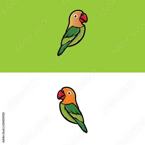 Love Bird logo Vector Design