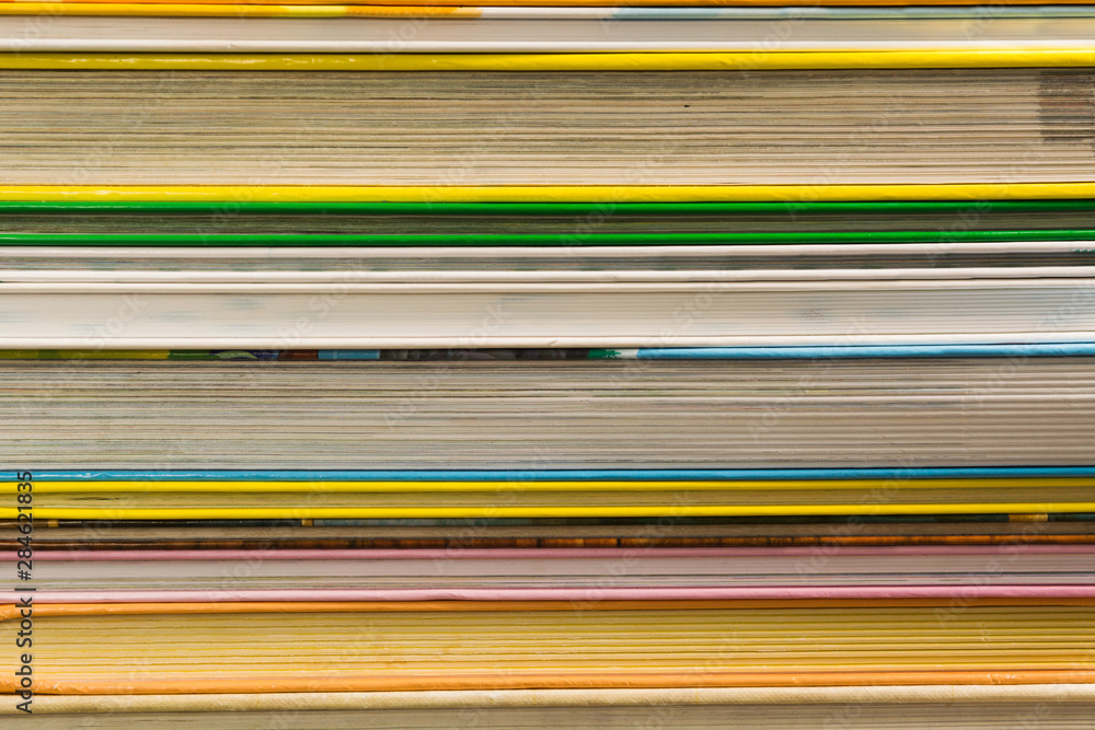 Stack of many books with hard cover. Colorful books background. Education. library concept Stack of many books with hard cover. Colorful books background. Education. library concept