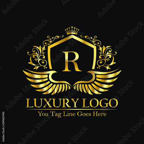 Luxurious logo | Luxury Wings Logo