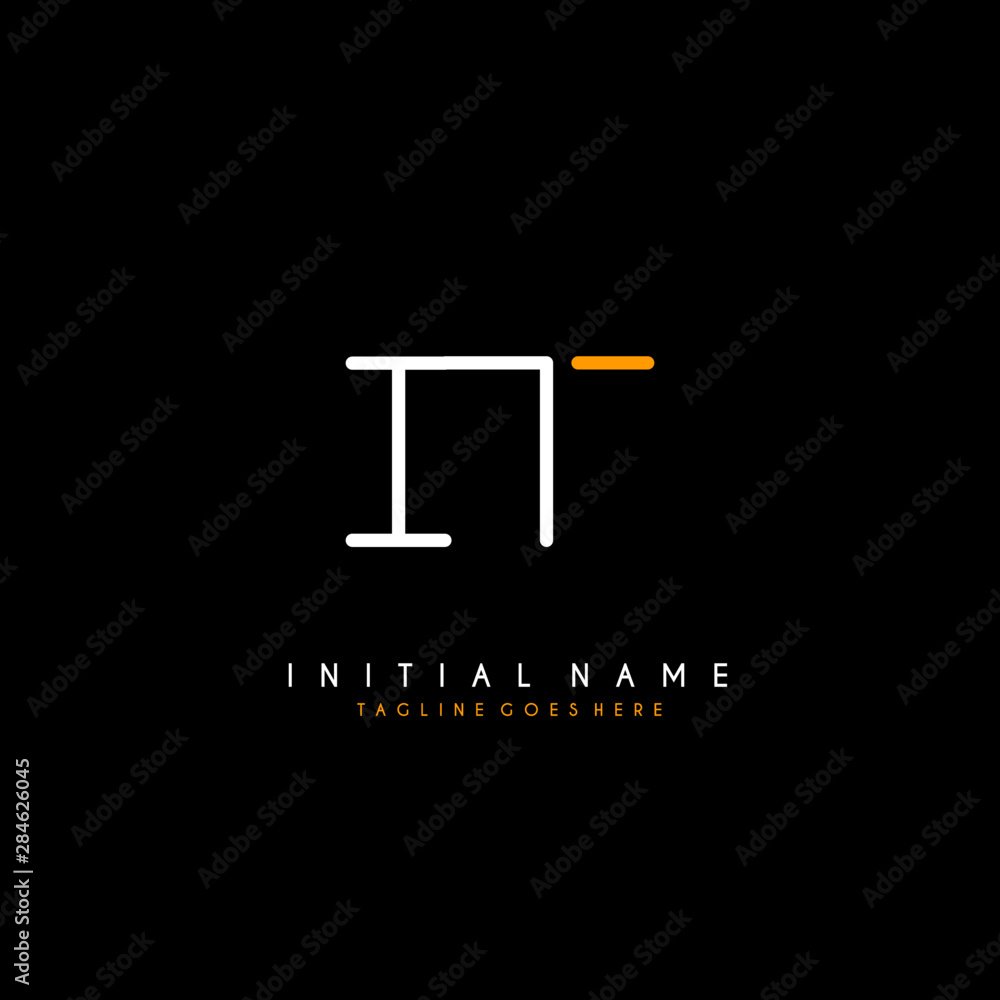 Initial I T IT minimalist modern logo identity vector Initial I T IT minimalist modern logo identity vector