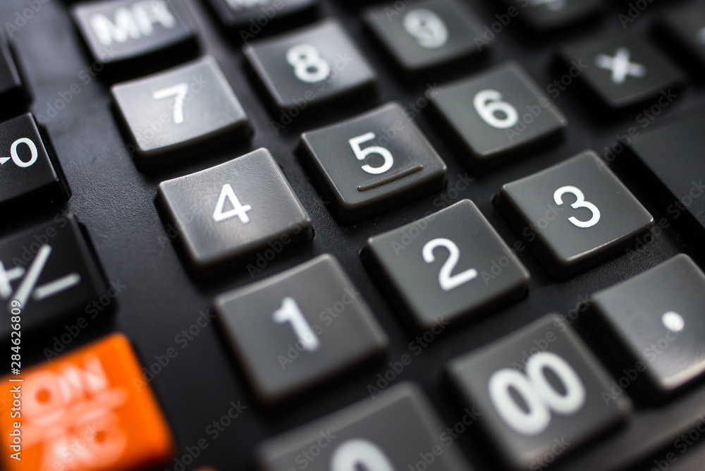 closeup of calculator keyboard closeup of calculator keyboard