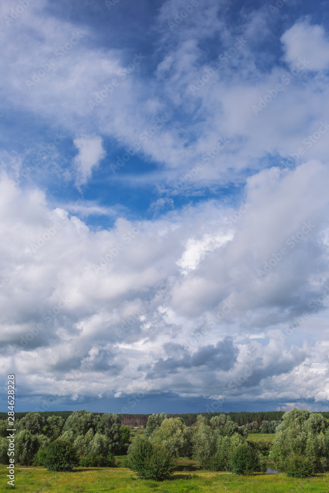 Great panoramic earial view of beautiful summer nature. Vertical color photography. Great panoramic earial view of beautiful summer nature. Vertical color photography.