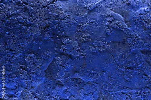 blue vivid style highlighted volumetric plaster texture - nice abstract photo background