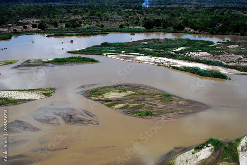 The Rufiji River in the Selous Game Reserve, Tanzania photo
