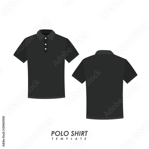 Blank polo shirt template