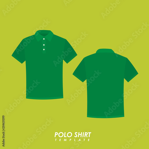 Blank polo shirt template