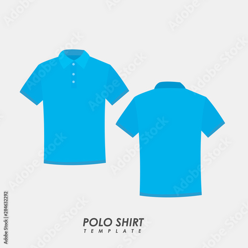 Blank polo shirt template