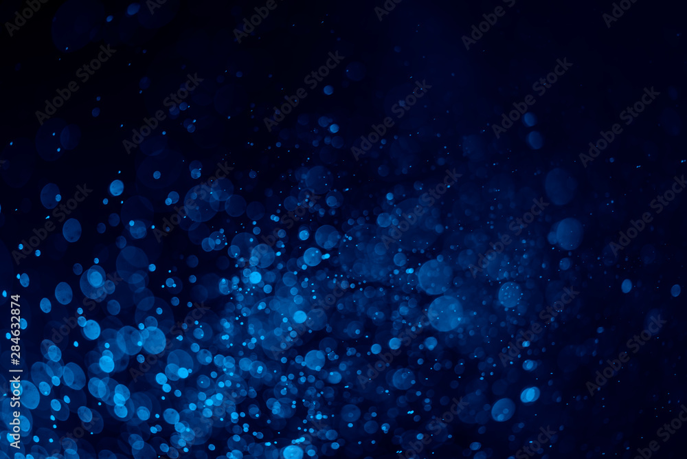 Fototapeta premium Abstract Blue Defocused bokeh background