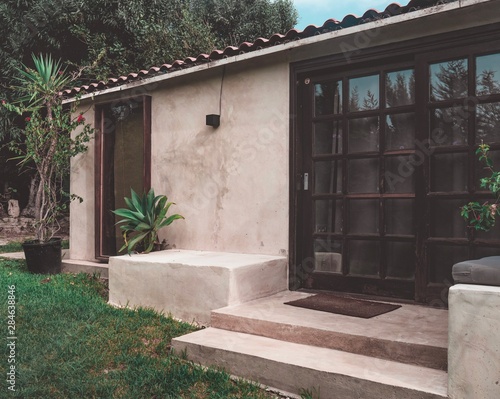 entrance to the house