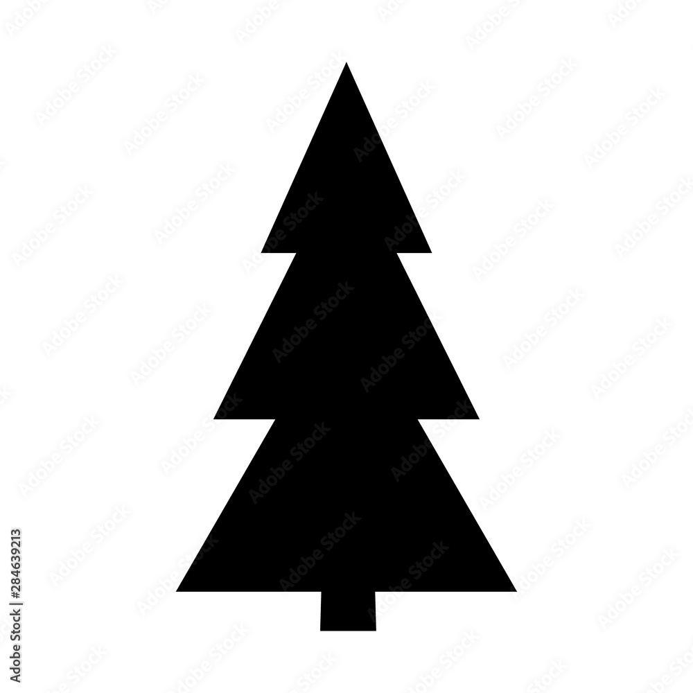 Tree icon. Forest vector symbol. Flat web sign on white background Tree icon. Forest vector symbol. Flat web sign on white background