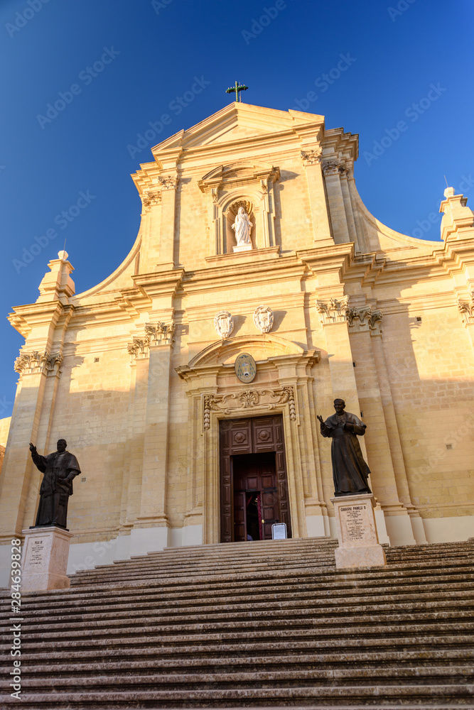 Obraz premium Citadelle De Victoria (Victoria Citadel Cathedral), Victora, Gozo, Malta.
