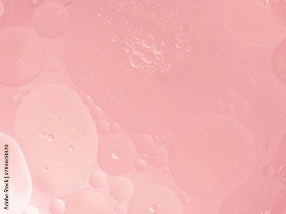 Abstract Pink water bubbles background