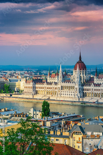 Panoramic view of Budapest.
